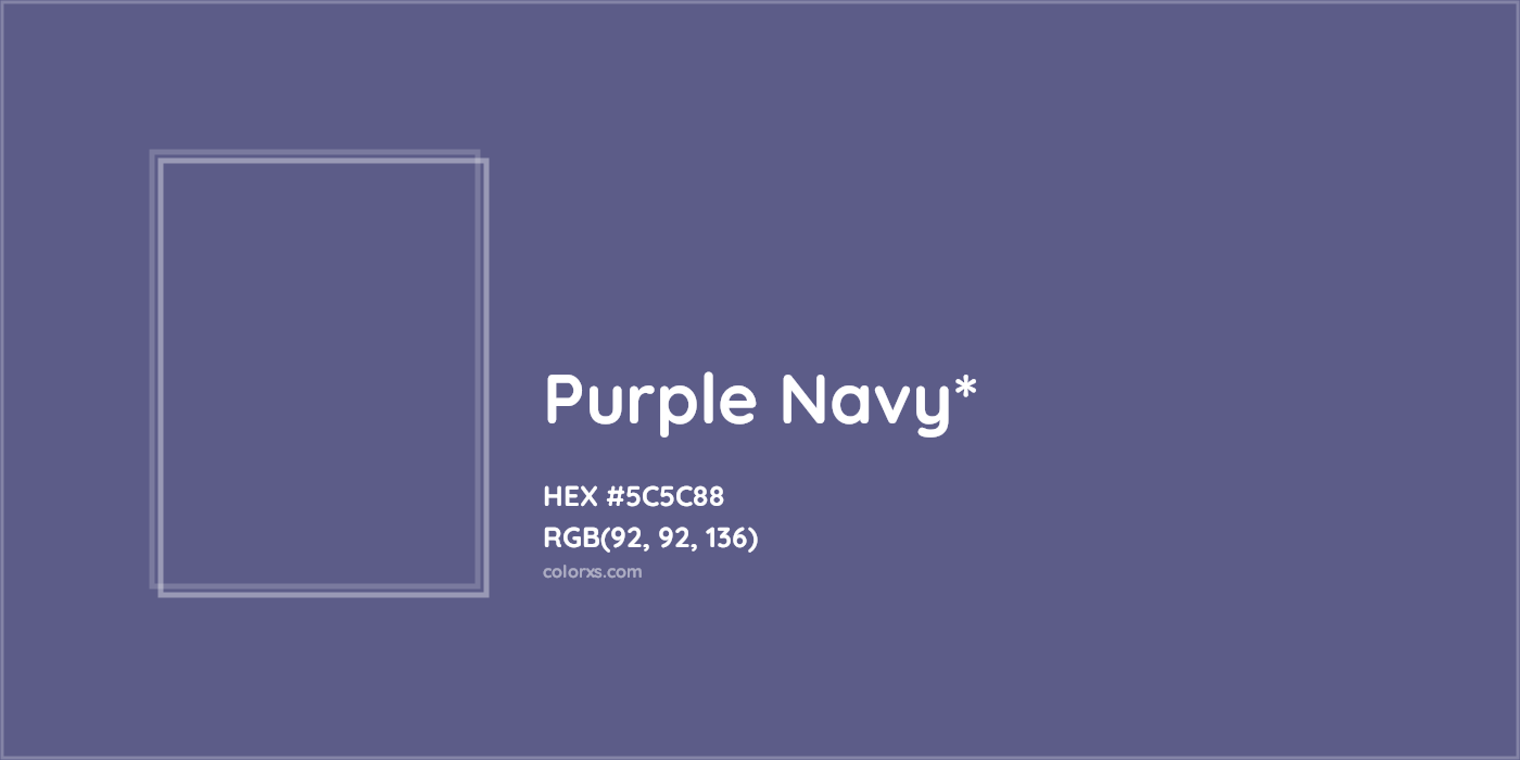 HEX #5C5C88 Color Name, Color Code, Palettes, Similar Paints, Images