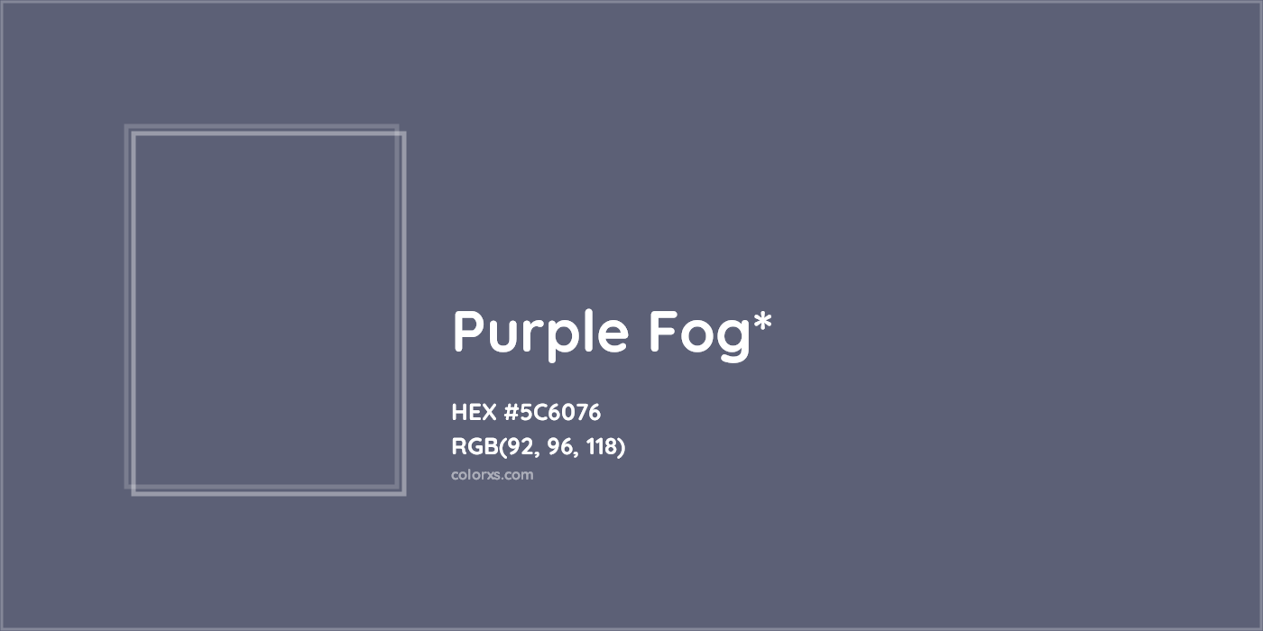 HEX #5C6076 Color Name, Color Code, Palettes, Similar Paints, Images