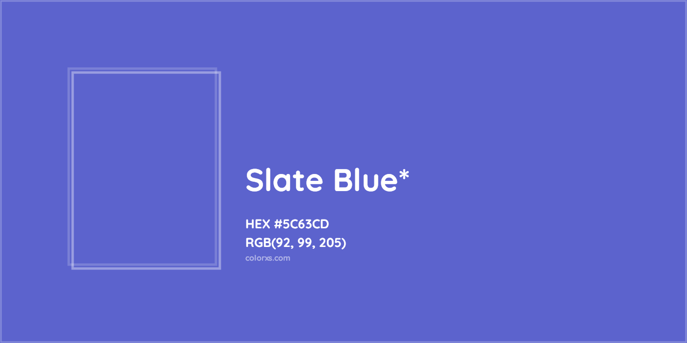 HEX #5C63CD Color Name, Color Code, Palettes, Similar Paints, Images