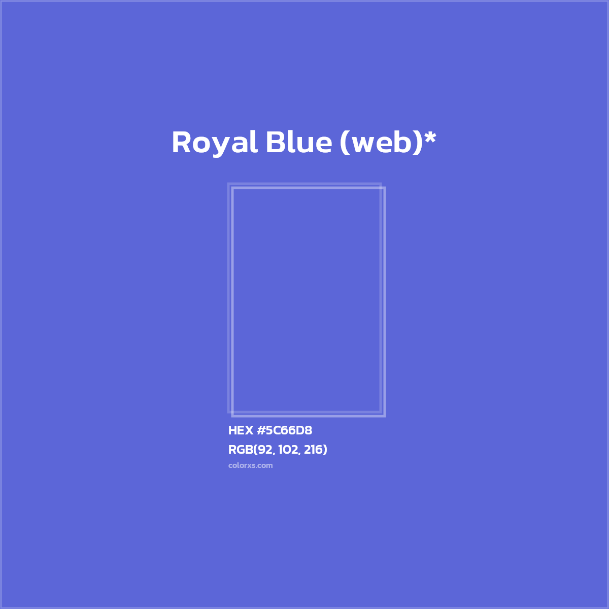 HEX #5C66D8 Color Name, Color Code, Palettes, Similar Paints, Images