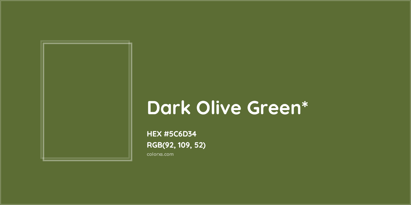 HEX #5C6D34 Color Name, Color Code, Palettes, Similar Paints, Images