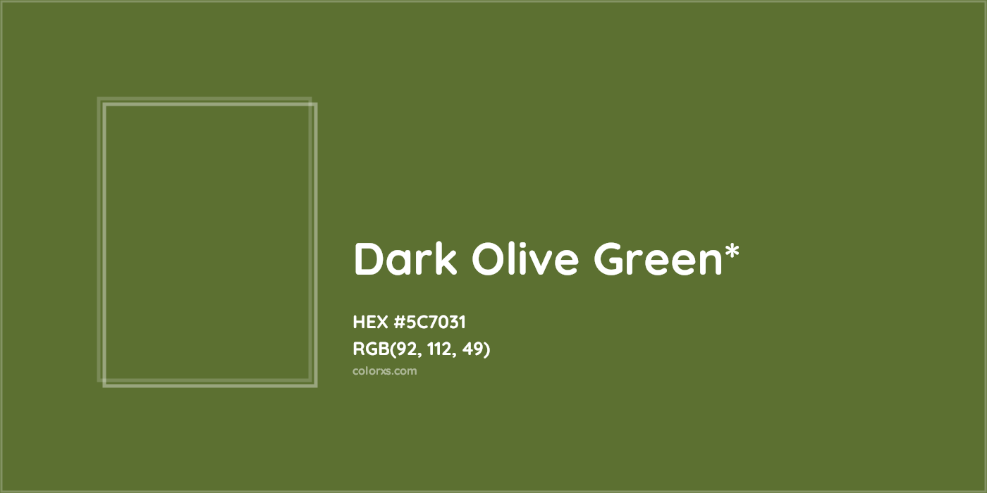 HEX #5C7031 Color Name, Color Code, Palettes, Similar Paints, Images