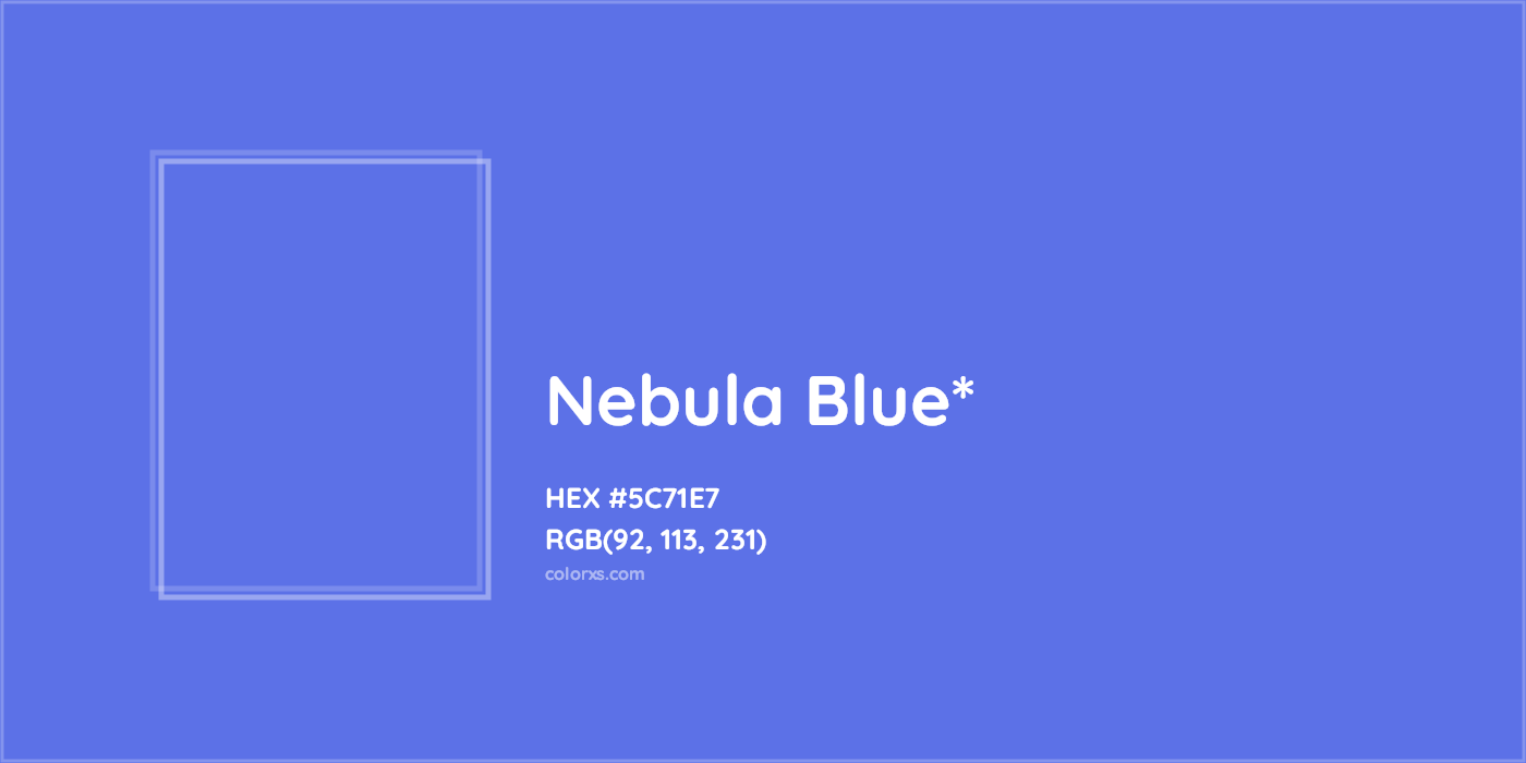 HEX #5C71E7 Color Name, Color Code, Palettes, Similar Paints, Images