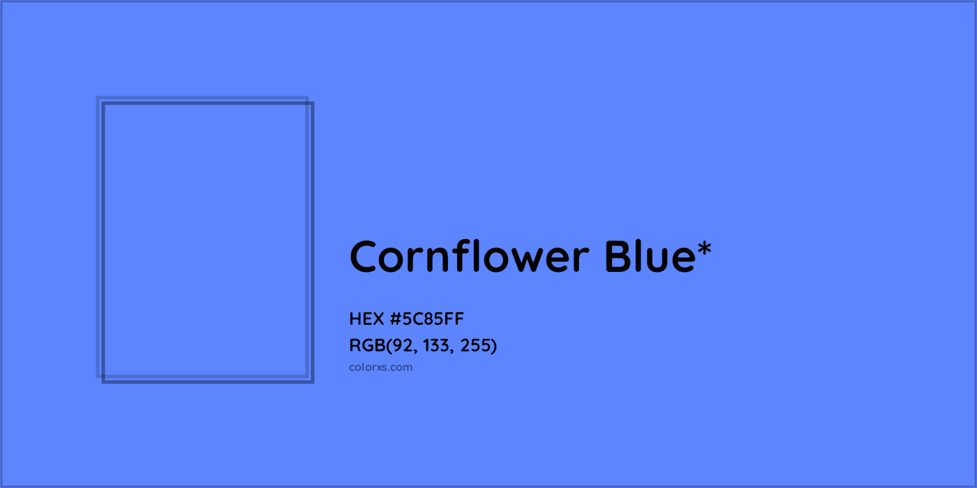 HEX #5C85FF Color Name, Color Code, Palettes, Similar Paints, Images
