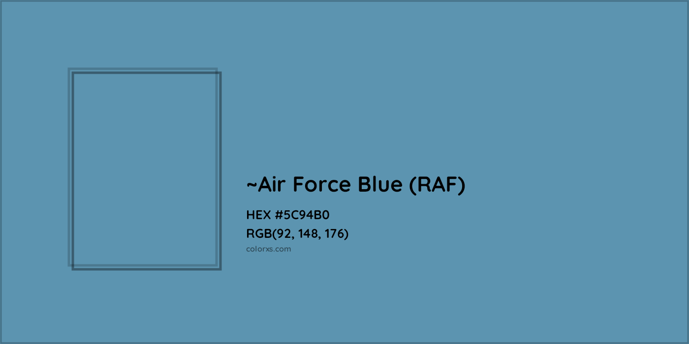 HEX #5C94B0 Color Name, Color Code, Palettes, Similar Paints, Images