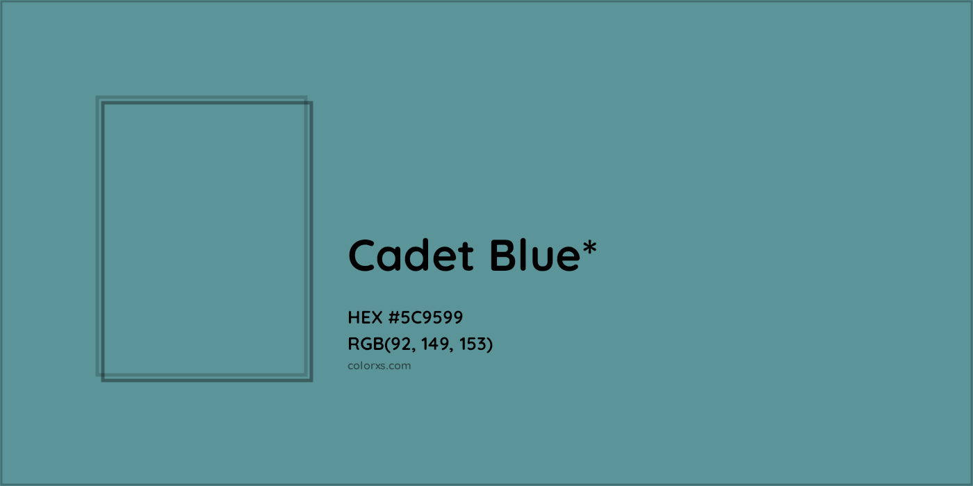 HEX #5C9599 Color Name, Color Code, Palettes, Similar Paints, Images