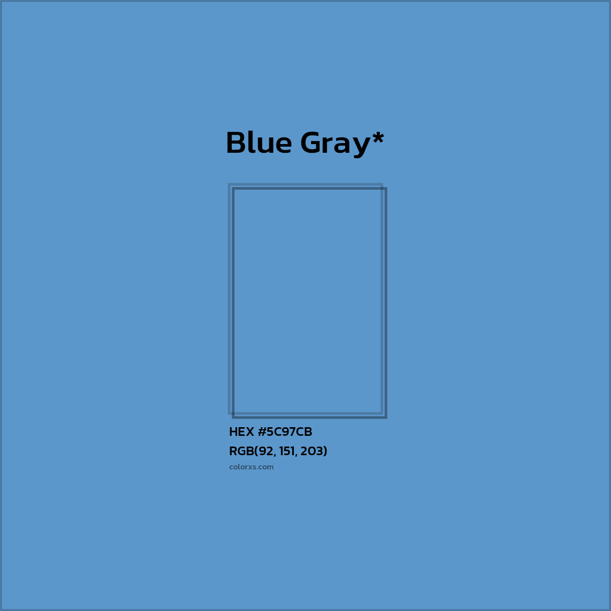 HEX #5C97CB Color Name, Color Code, Palettes, Similar Paints, Images