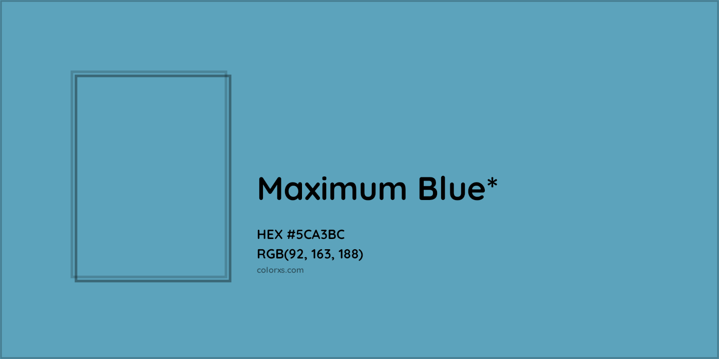 HEX #5CA3BC Color Name, Color Code, Palettes, Similar Paints, Images