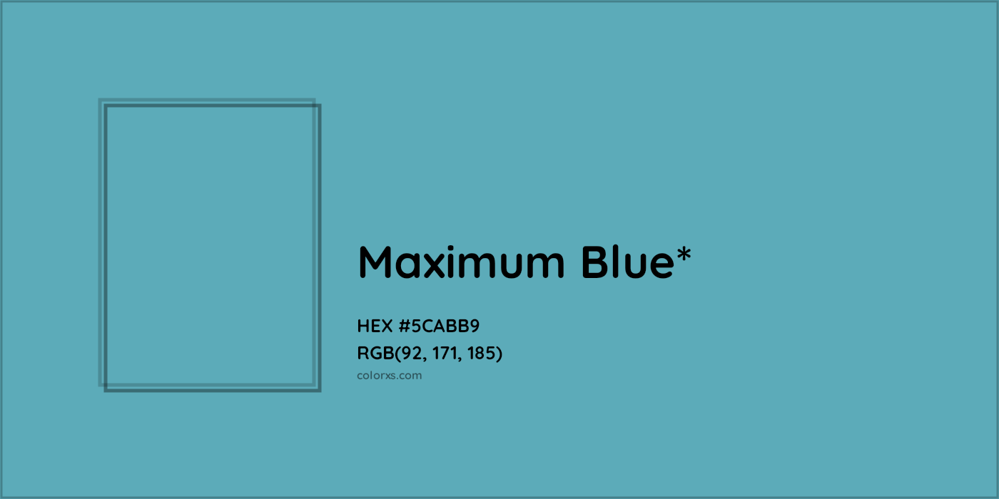 HEX #5CABB9 Color Name, Color Code, Palettes, Similar Paints, Images