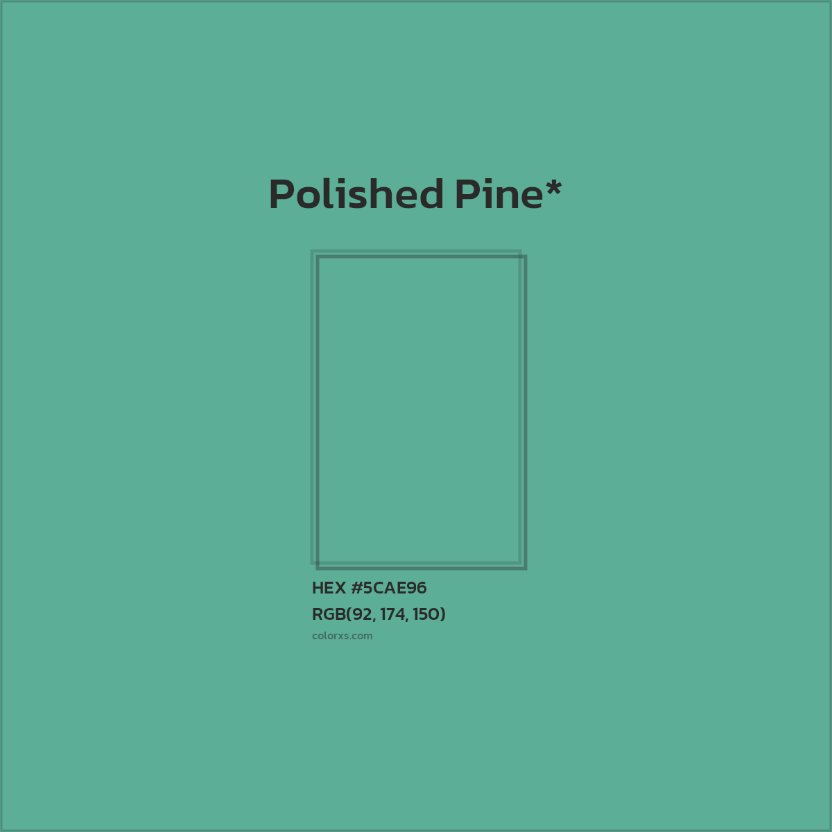 HEX #5CAE96 Color Name, Color Code, Palettes, Similar Paints, Images