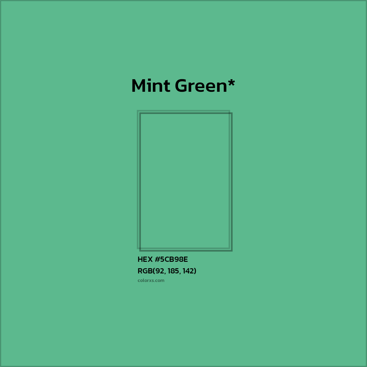 HEX #5CB98E Color Name, Color Code, Palettes, Similar Paints, Images