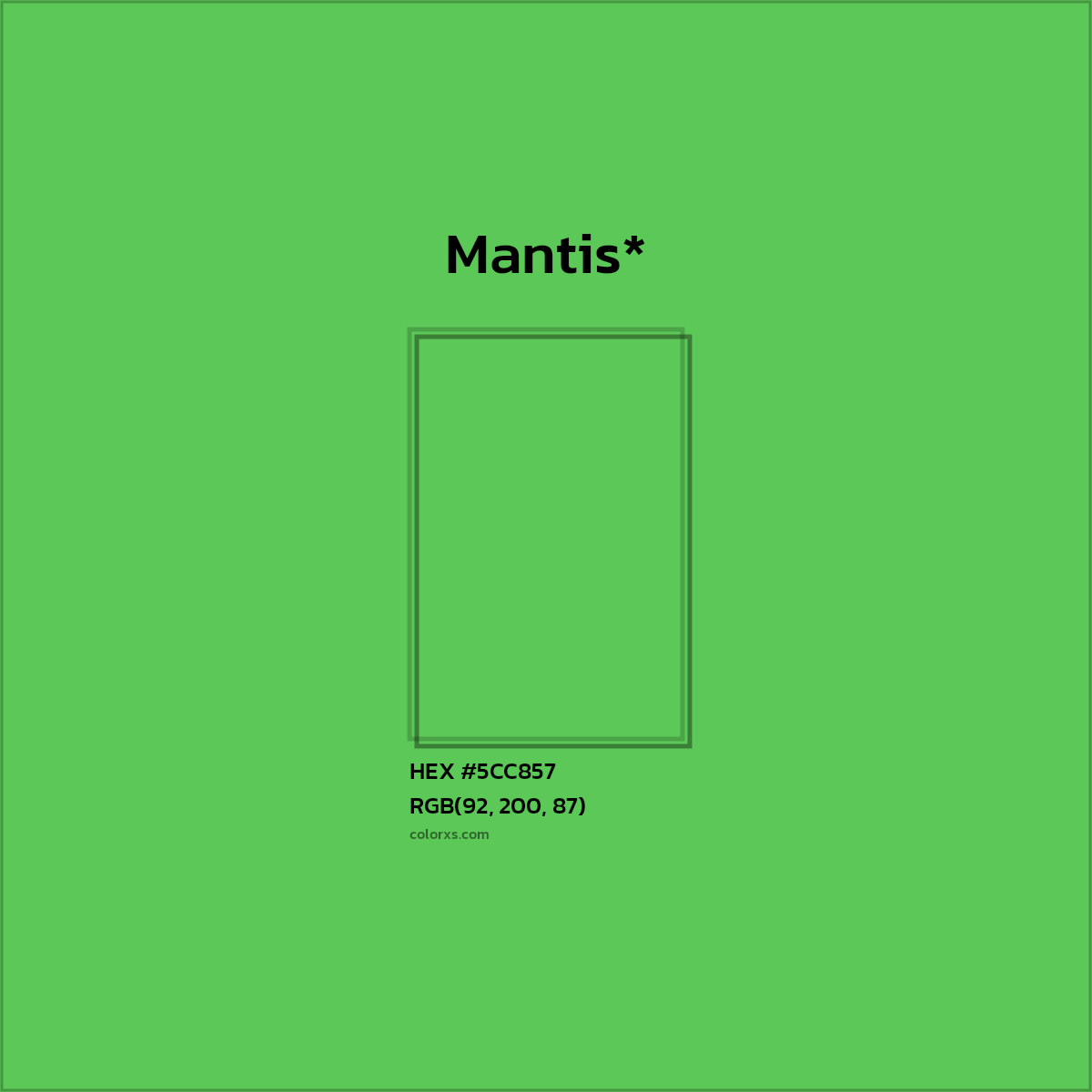HEX #5CC857 Color Name, Color Code, Palettes, Similar Paints, Images