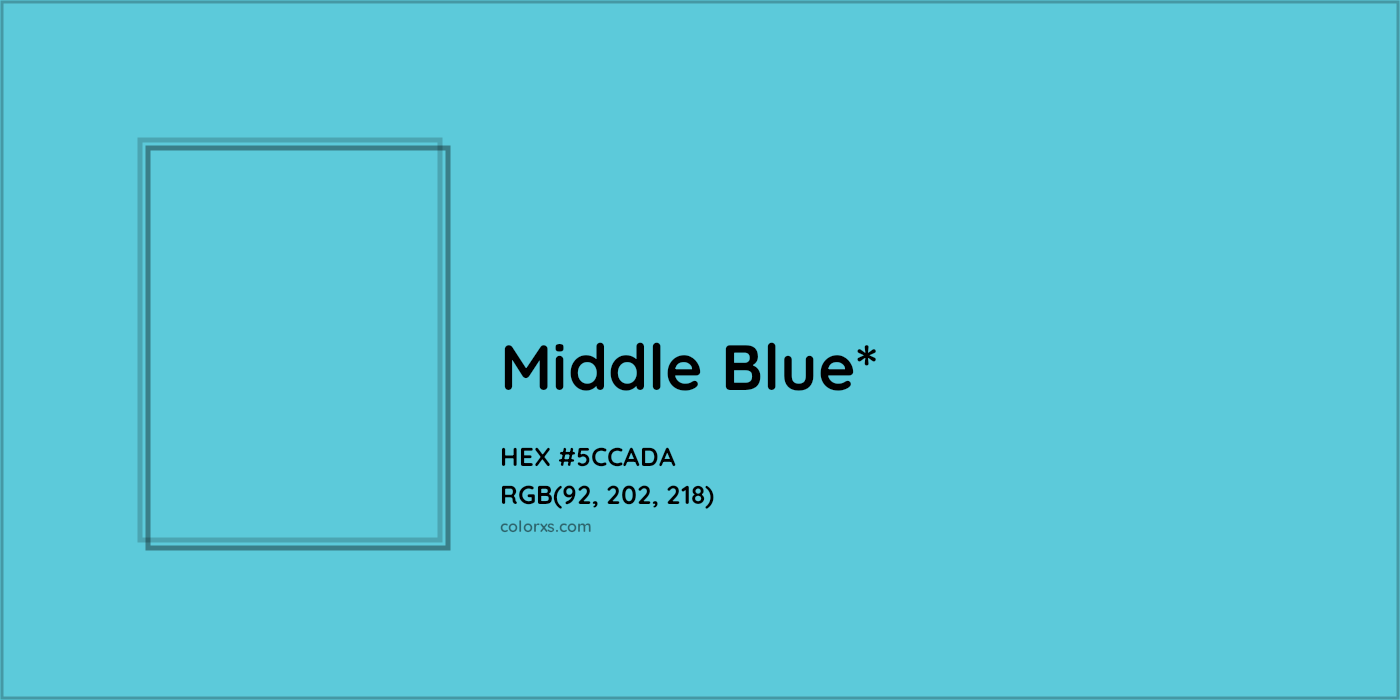 HEX #5CCADA Color Name, Color Code, Palettes, Similar Paints, Images