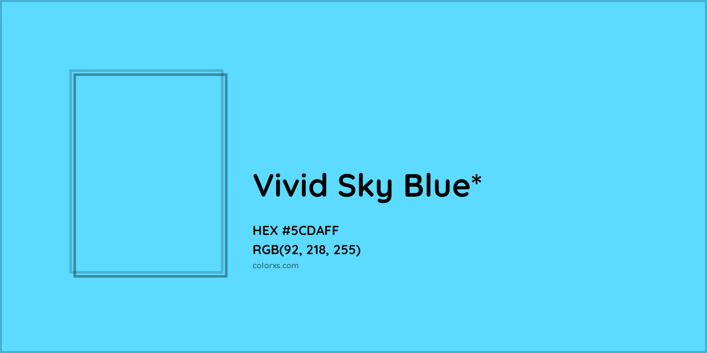 HEX #5CDAFF Color Name, Color Code, Palettes, Similar Paints, Images