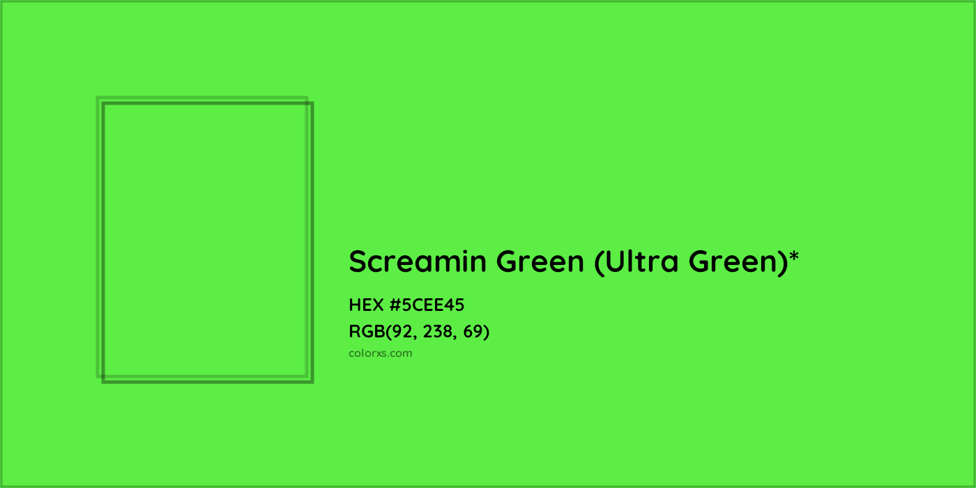 HEX #5CEE45 Color Name, Color Code, Palettes, Similar Paints, Images
