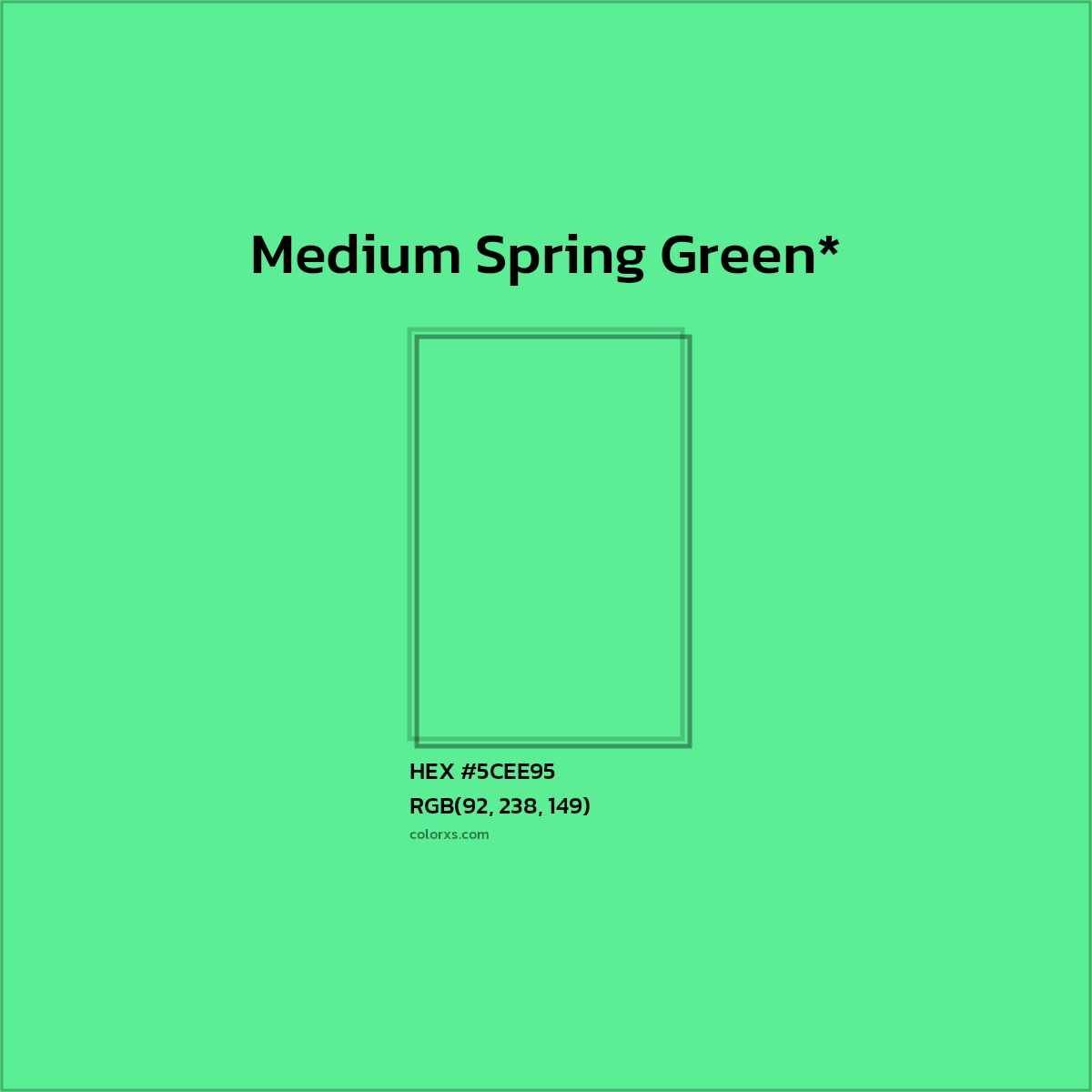 HEX #5CEE95 Color Name, Color Code, Palettes, Similar Paints, Images