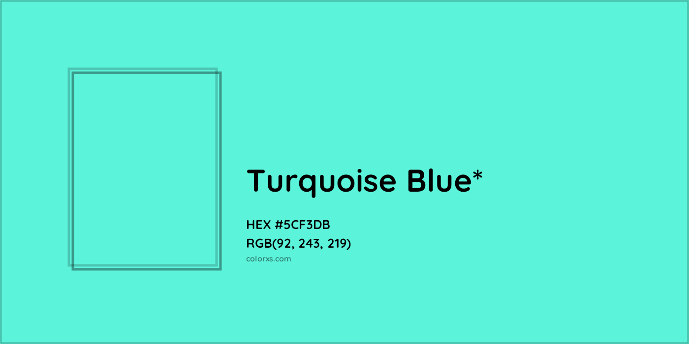 HEX #5CF3DB Color Name, Color Code, Palettes, Similar Paints, Images