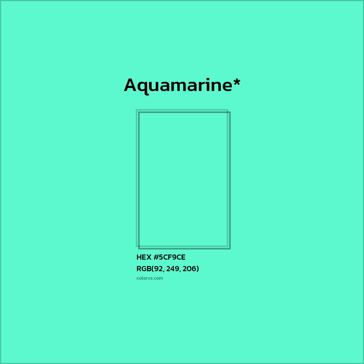 HEX #5CF9CE Color Name, Color Code, Palettes, Similar Paints, Images