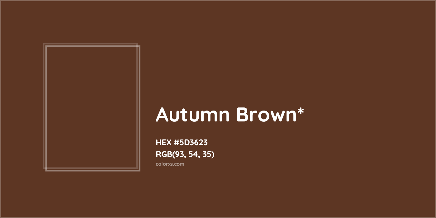 HEX #5D3623 Color Name, Color Code, Palettes, Similar Paints, Images