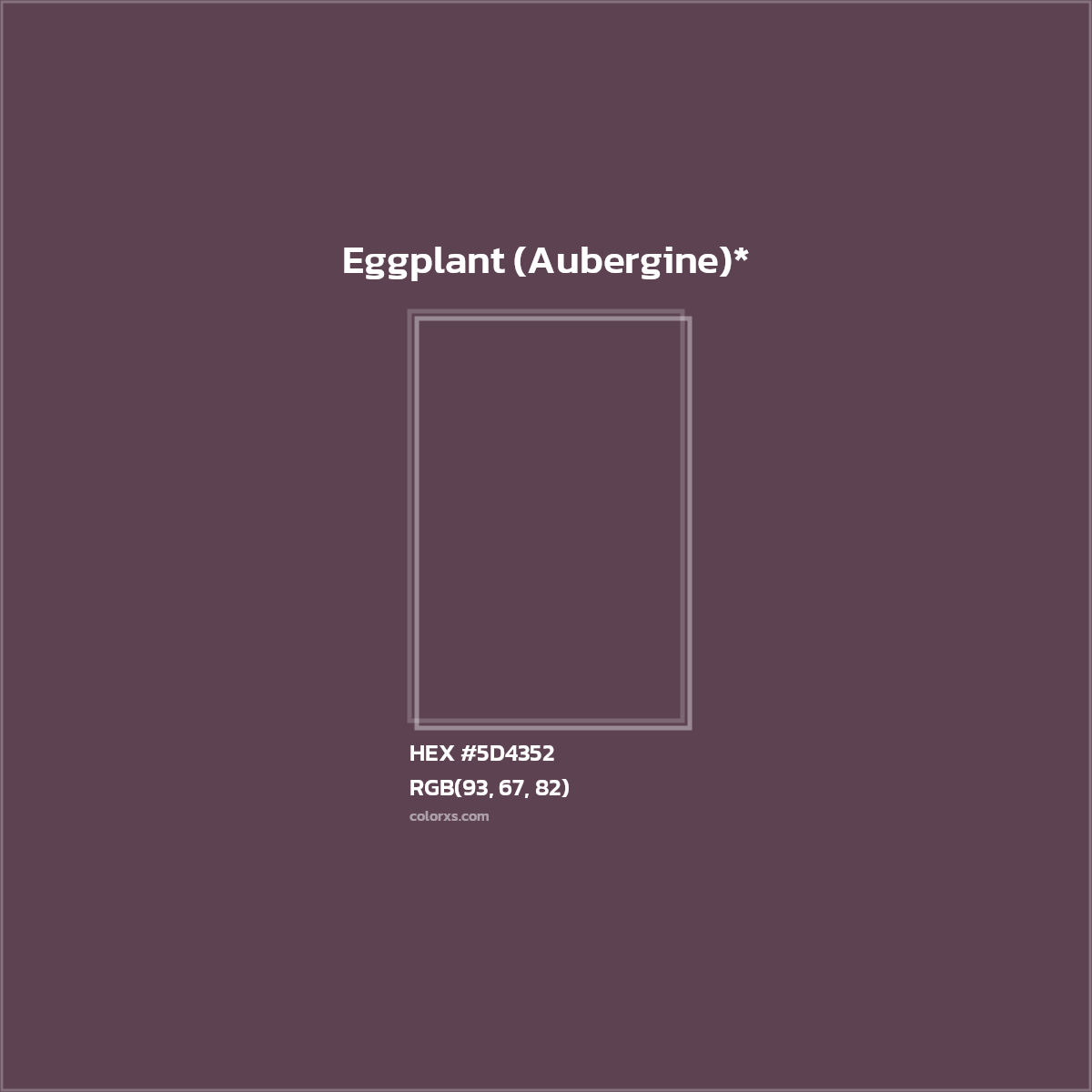 HEX #5D4352 Color Name, Color Code, Palettes, Similar Paints, Images