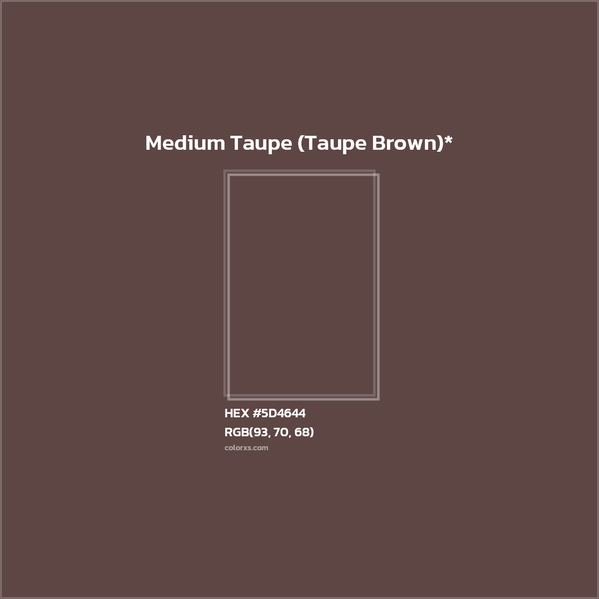 HEX #5D4644 Color Name, Color Code, Palettes, Similar Paints, Images