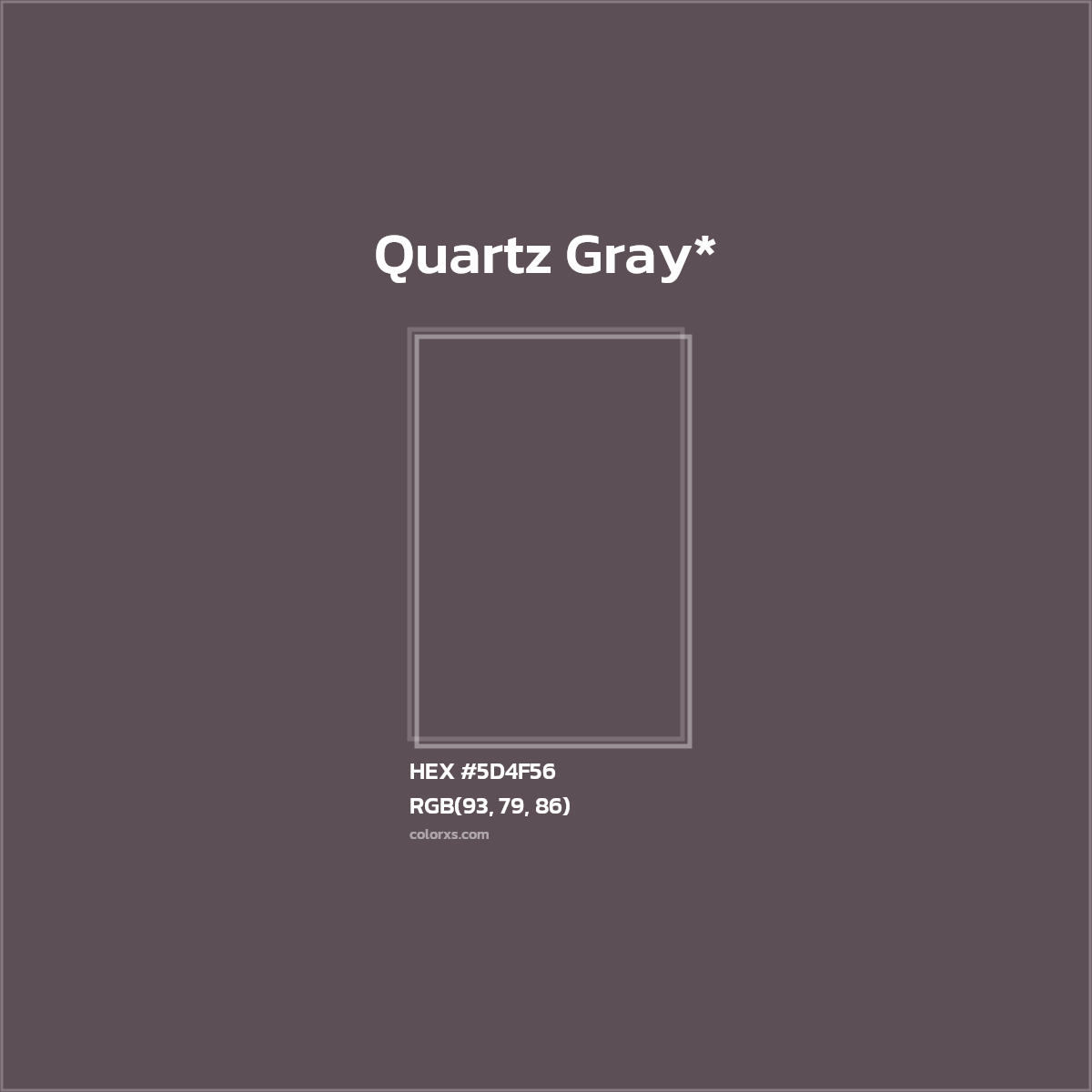 HEX #5D4F56 Color Name, Color Code, Palettes, Similar Paints, Images