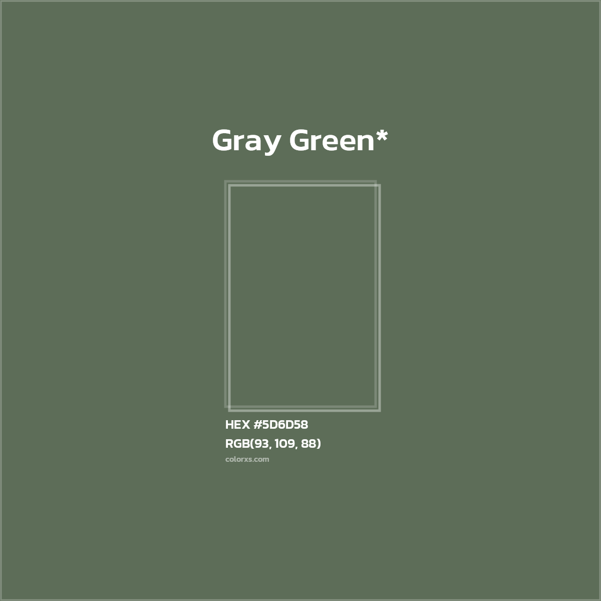 HEX #5D6D58 Color Name, Color Code, Palettes, Similar Paints, Images