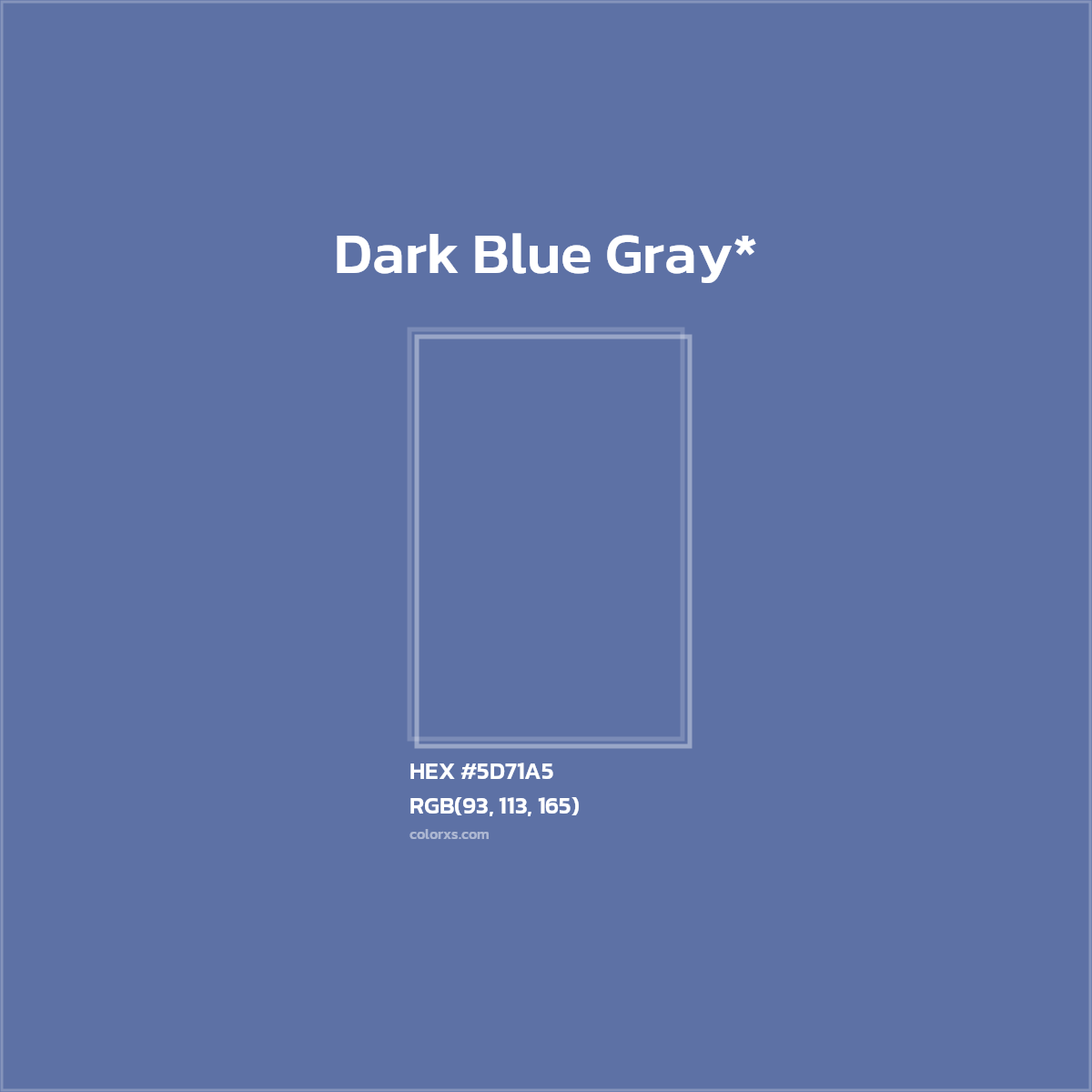 HEX #5D71A5 Color Name, Color Code, Palettes, Similar Paints, Images