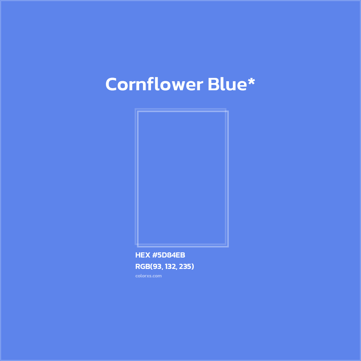 HEX #5D84EB Color Name, Color Code, Palettes, Similar Paints, Images