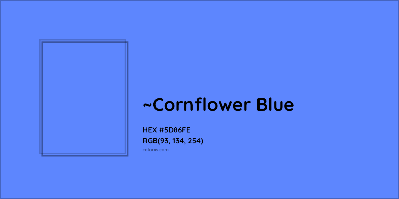 HEX #5D86FE Color Name, Color Code, Palettes, Similar Paints, Images