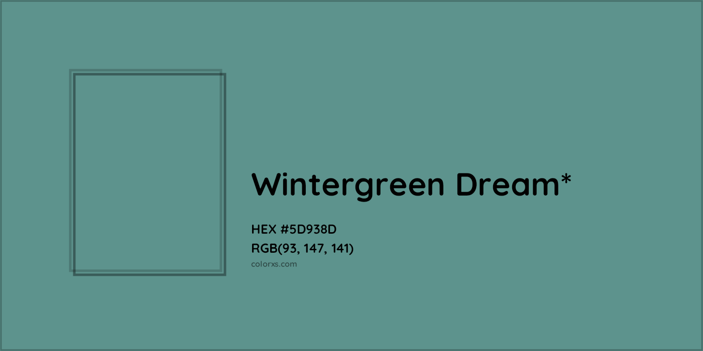 HEX #5D938D Color Name, Color Code, Palettes, Similar Paints, Images