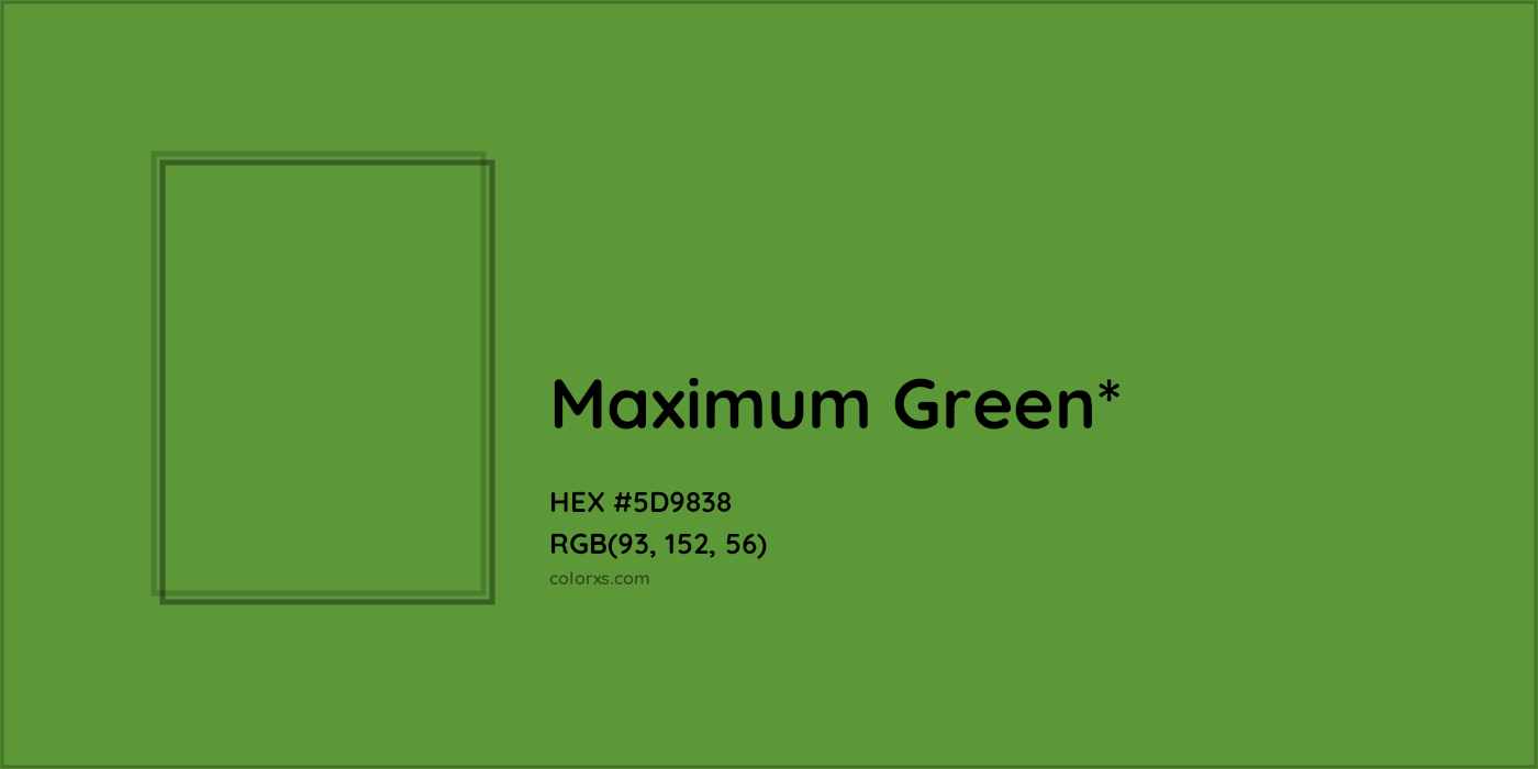 HEX #5D9838 Color Name, Color Code, Palettes, Similar Paints, Images