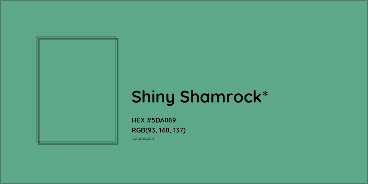 HEX #5DA889 Color Name, Color Code, Palettes, Similar Paints, Images