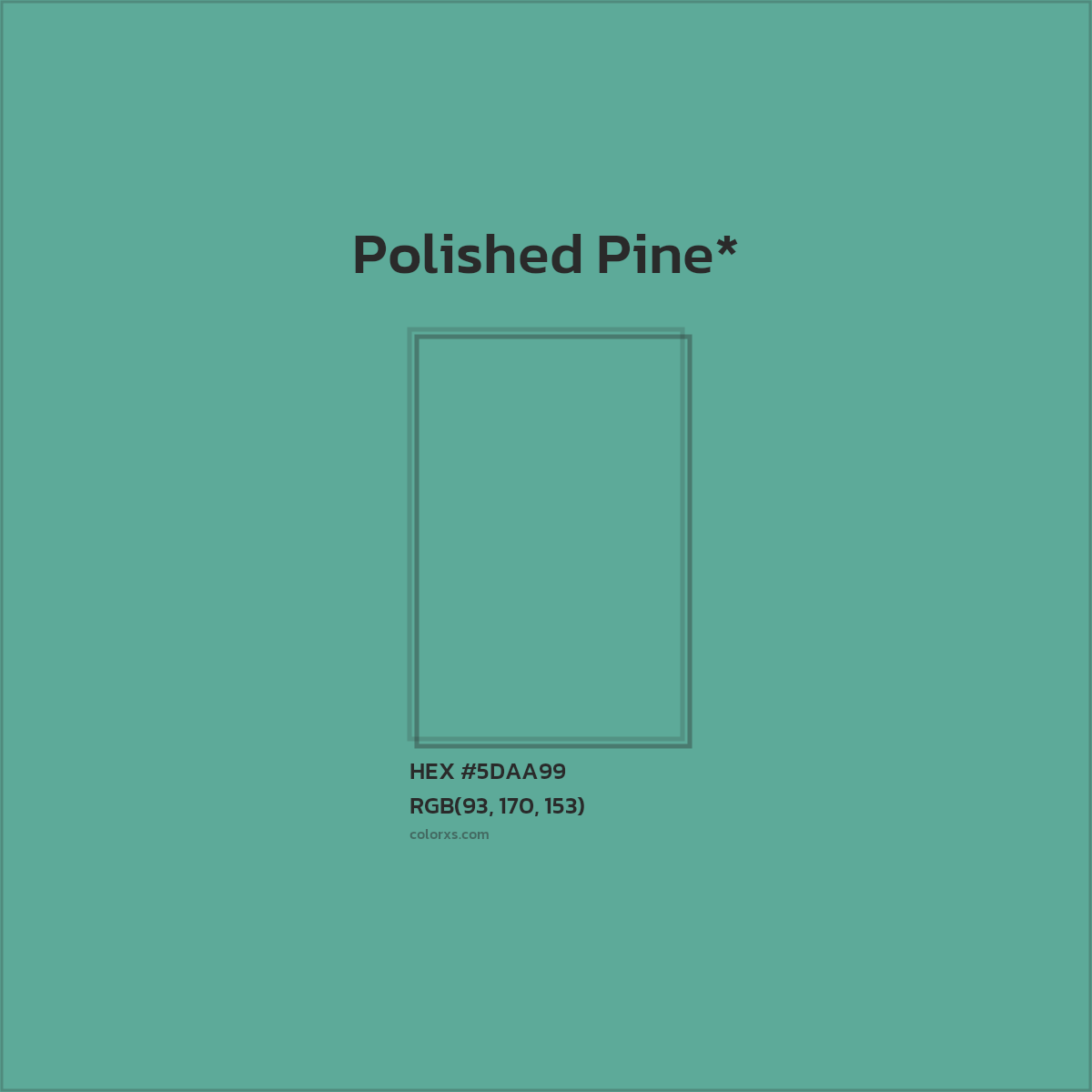 HEX #5DAA99 Color Name, Color Code, Palettes, Similar Paints, Images