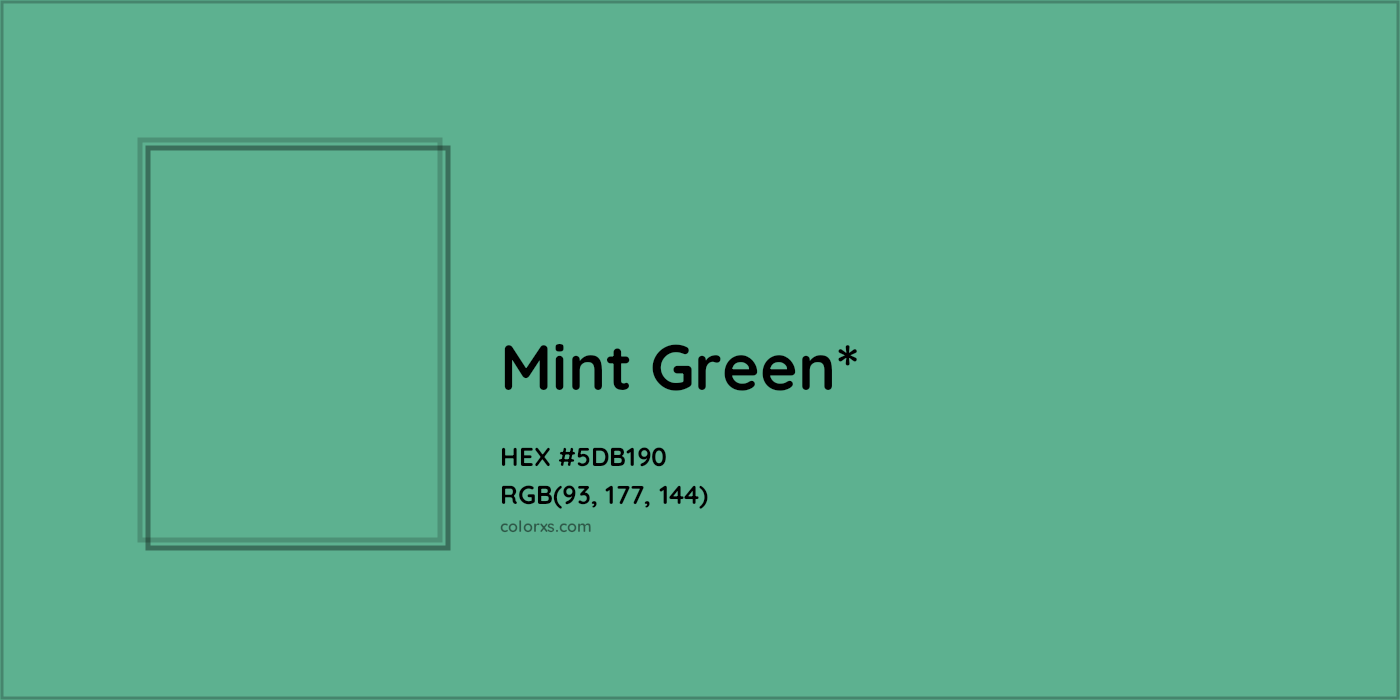 HEX #5DB190 Color Name, Color Code, Palettes, Similar Paints, Images
