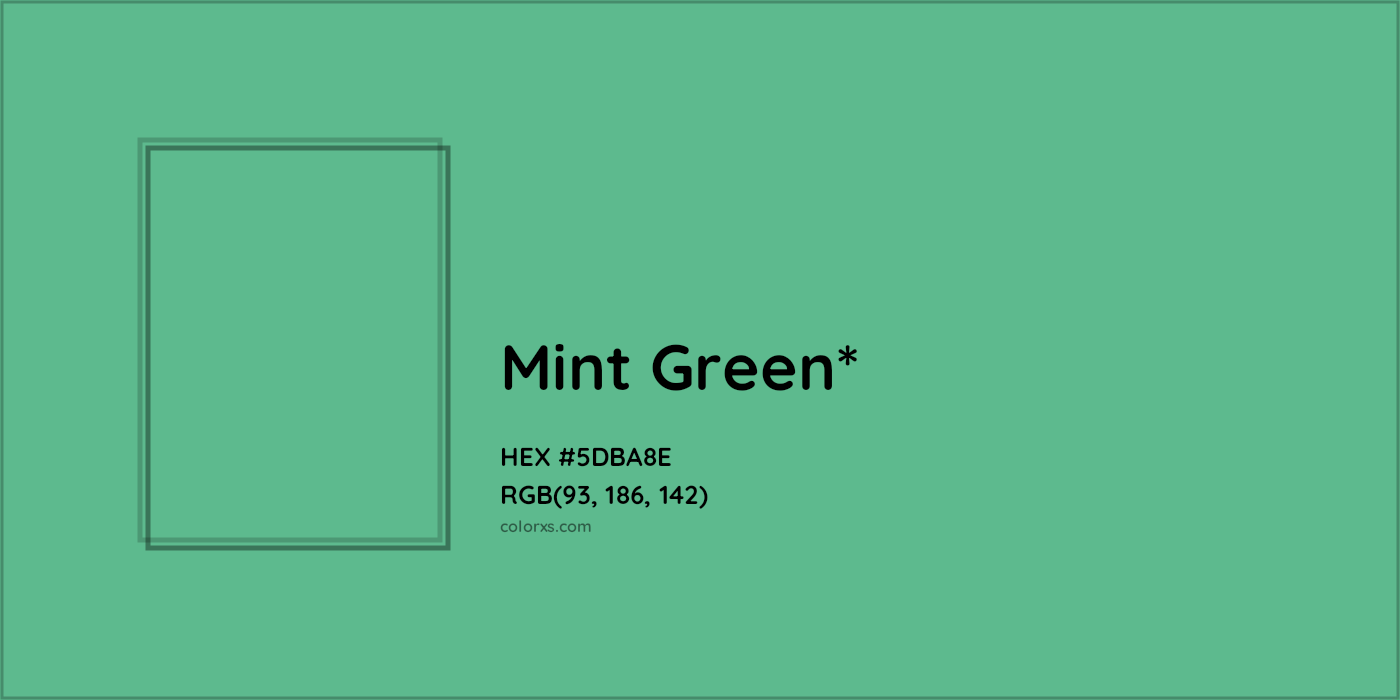 HEX #5DBA8E Color Name, Color Code, Palettes, Similar Paints, Images