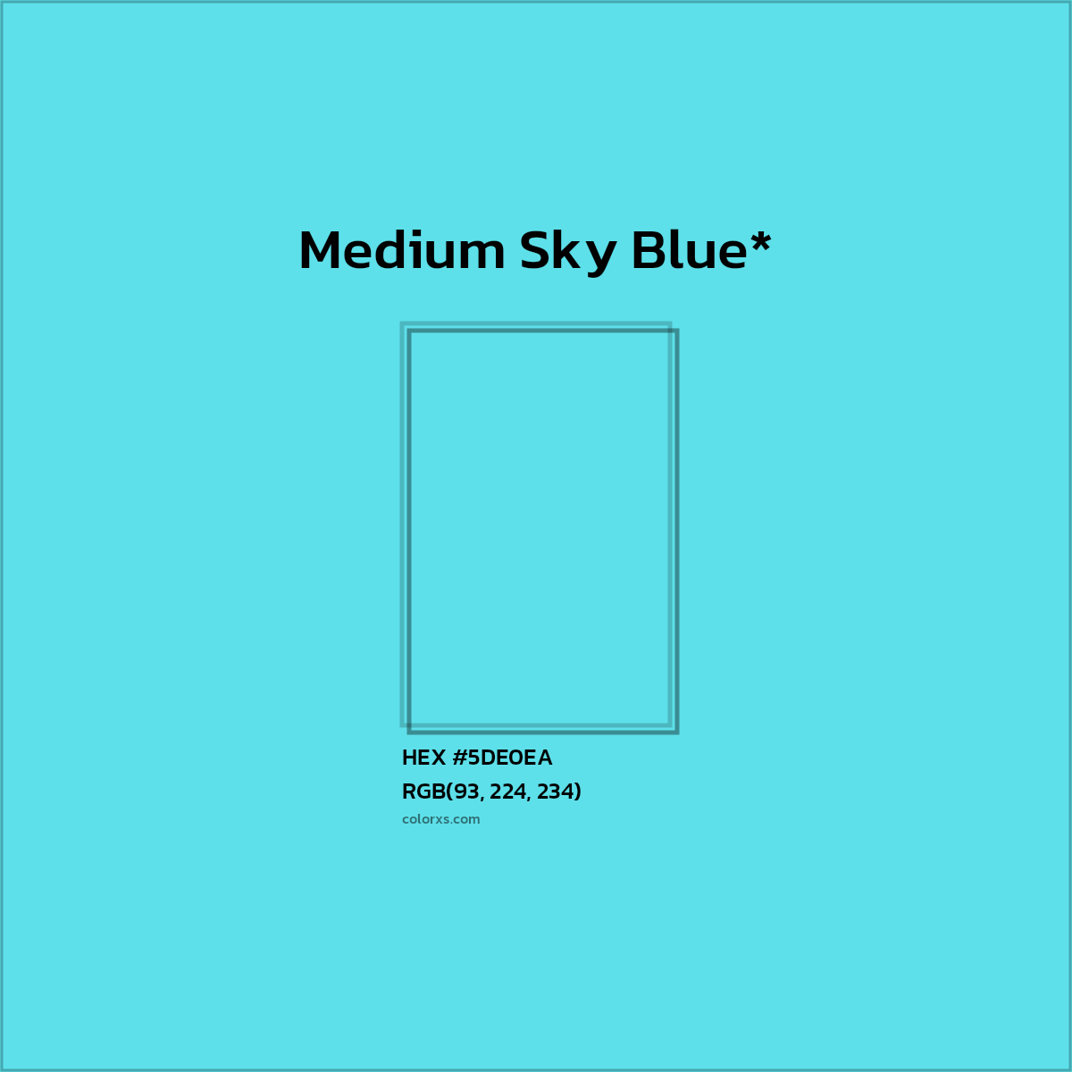 HEX #5DE0EA Color Name, Color Code, Palettes, Similar Paints, Images