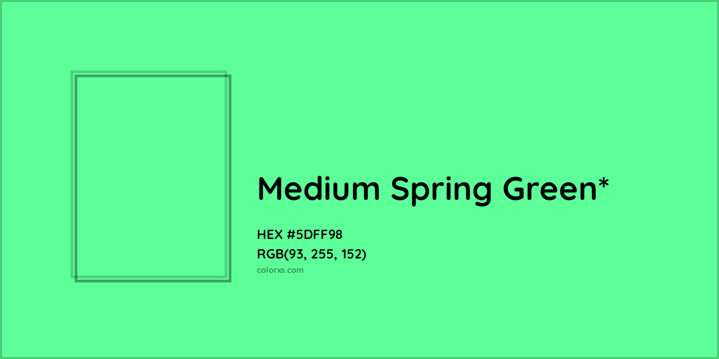HEX #5DFF98 Color Name, Color Code, Palettes, Similar Paints, Images