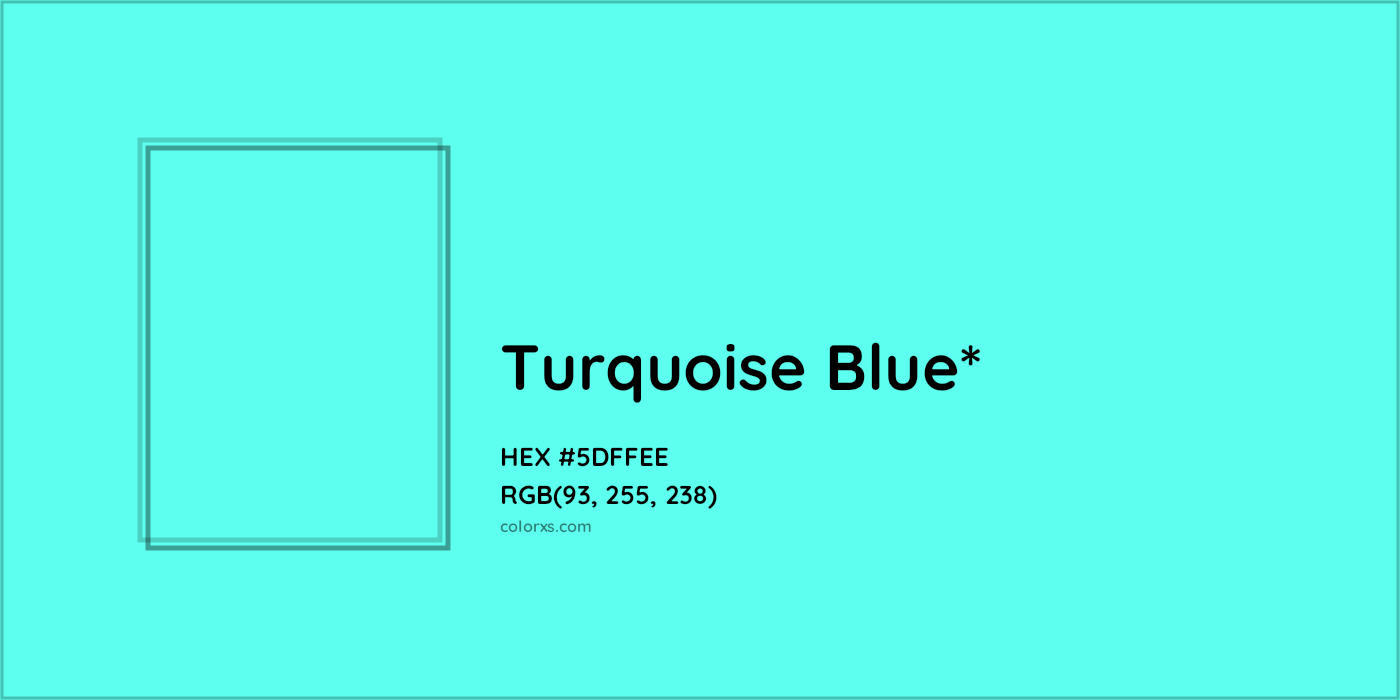 HEX #5DFFEE Color Name, Color Code, Palettes, Similar Paints, Images