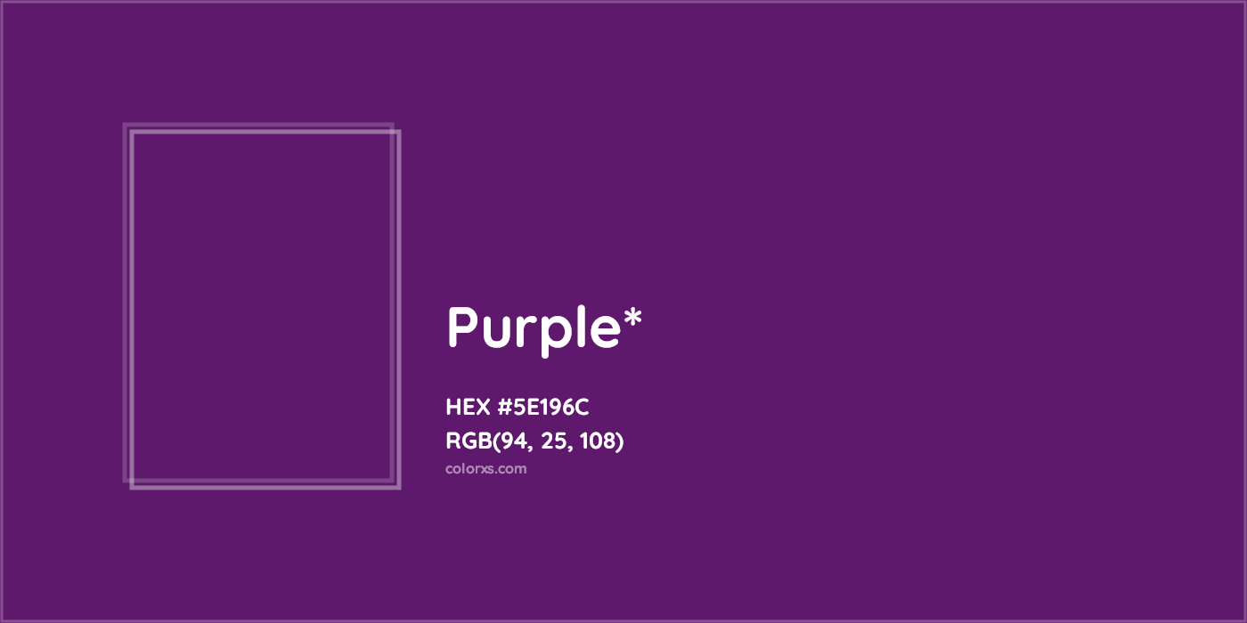 HEX #5E196C Color Name, Color Code, Palettes, Similar Paints, Images