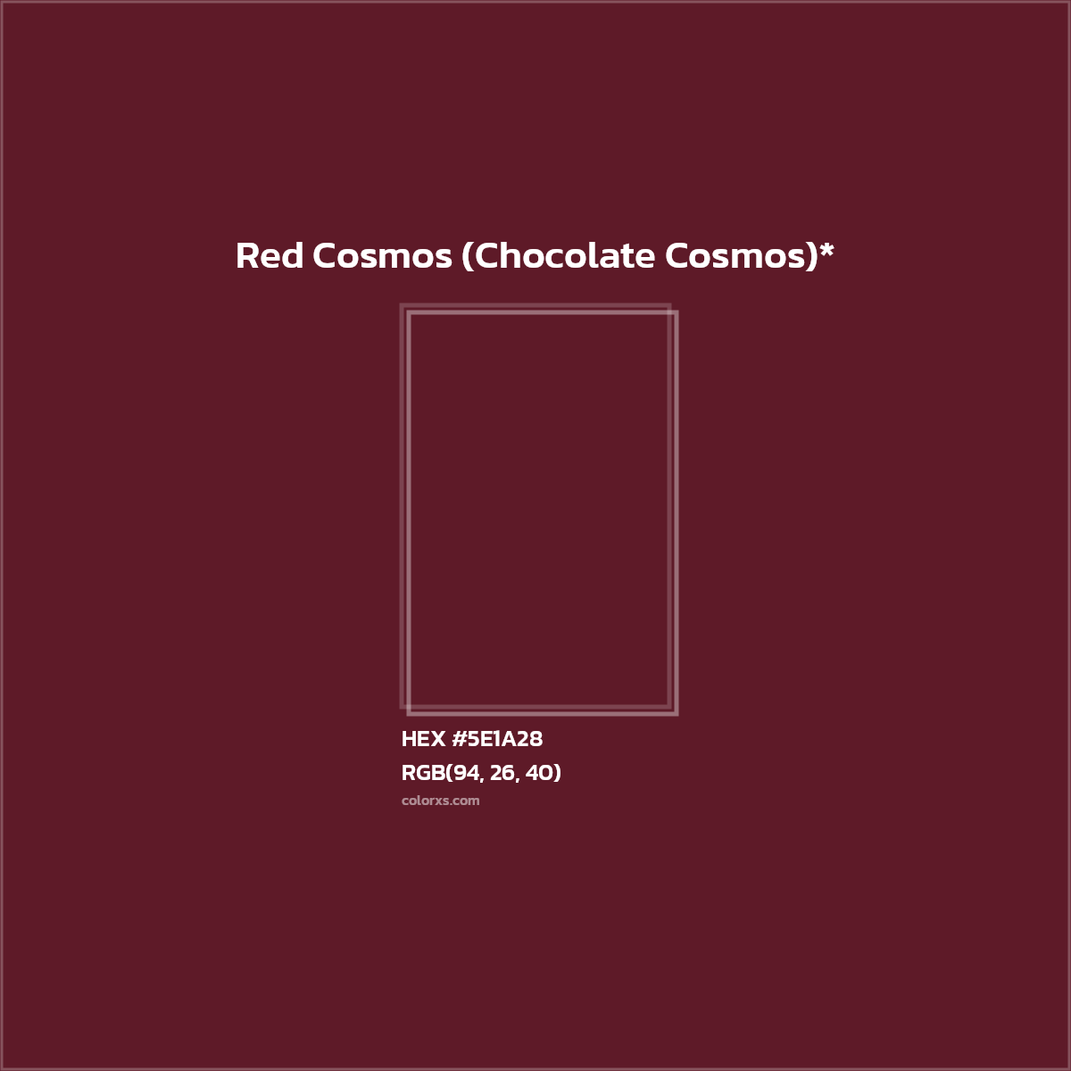 HEX #5E1A28 Color Name, Color Code, Palettes, Similar Paints, Images