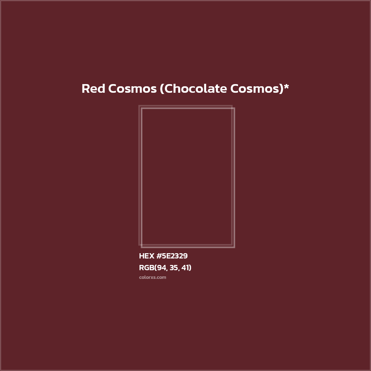 HEX #5E2329 Color Name, Color Code, Palettes, Similar Paints, Images