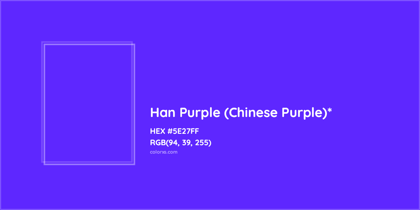 HEX #5E27FF Color Name, Color Code, Palettes, Similar Paints, Images