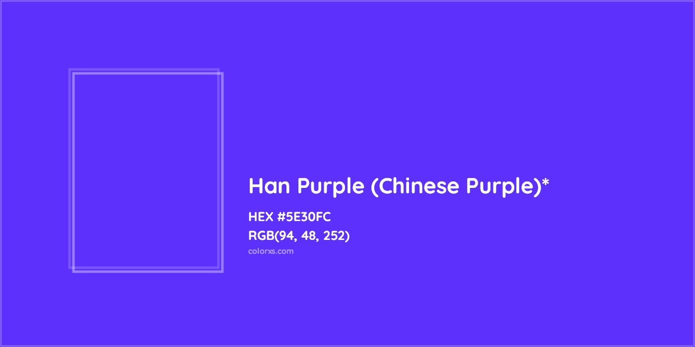 HEX #5E30FC Color Name, Color Code, Palettes, Similar Paints, Images