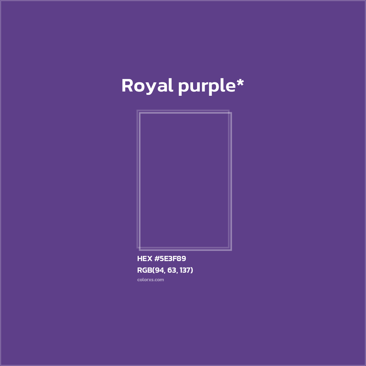 HEX #5E3F89 Color Name, Color Code, Palettes, Similar Paints, Images