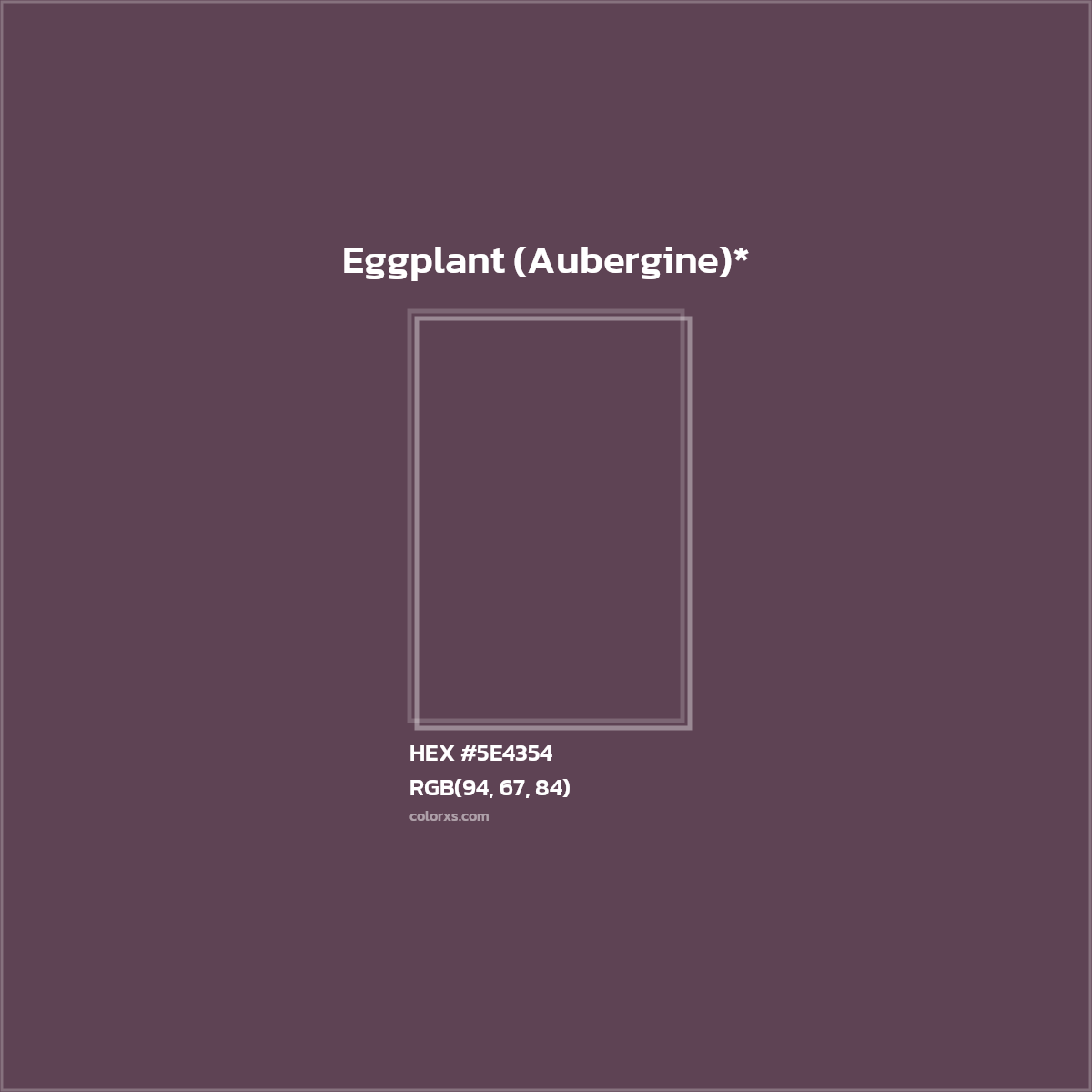 HEX #5E4354 Color Name, Color Code, Palettes, Similar Paints, Images