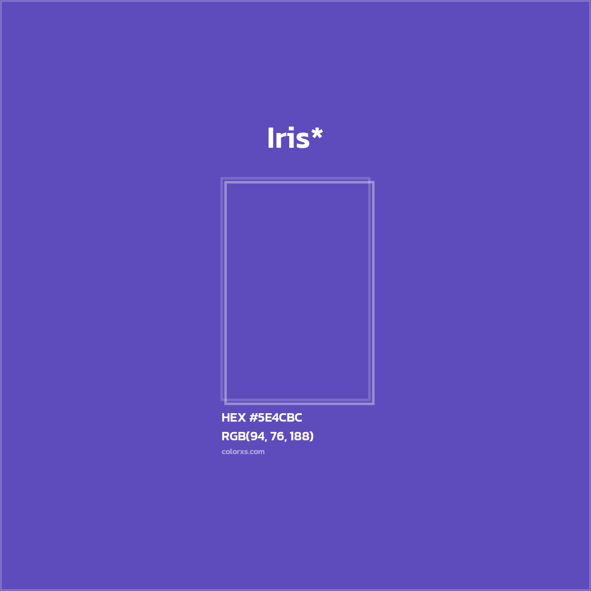 HEX #5E4CBC Color Name, Color Code, Palettes, Similar Paints, Images