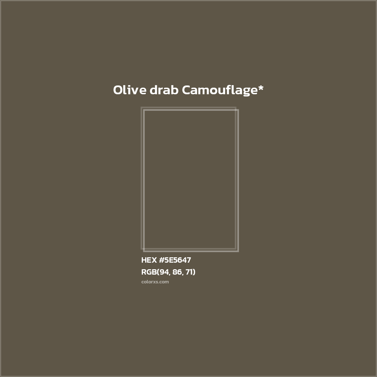 HEX #5E5647 Color Name, Color Code, Palettes, Similar Paints, Images