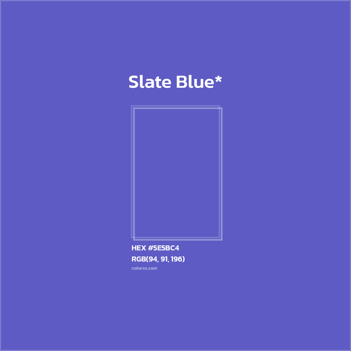 HEX #5E5BC4 Color Name, Color Code, Palettes, Similar Paints, Images