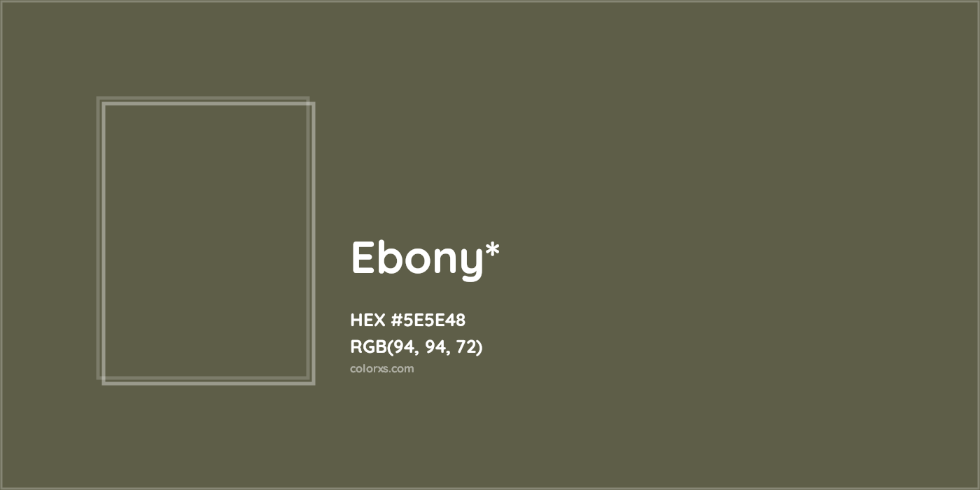 HEX #5E5E48 Color Name, Color Code, Palettes, Similar Paints, Images